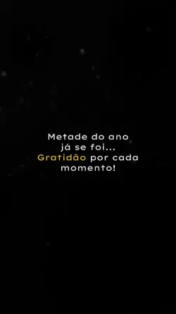 Metade já se foi...