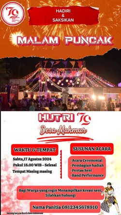 POSTER MALAM PUNCAK