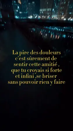 Amitié brisé