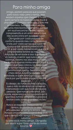 para minha amiga
