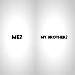with my brother