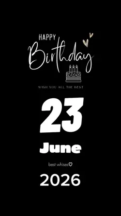 Hbd 23 June 2026 