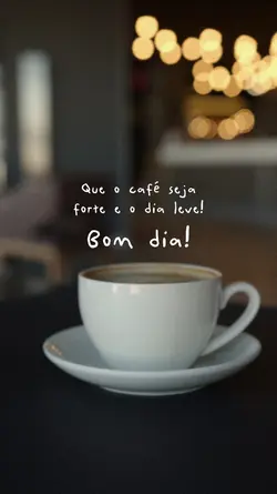 Bom dia com café
