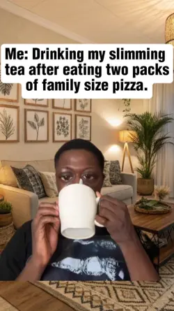 drinking tea 