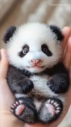 Cute tiny Ai panda