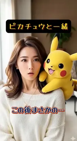 可愛いピカチュウから100万ボルト⚡️