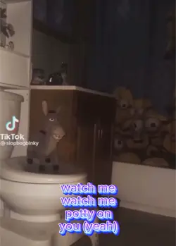 donkey potty on you