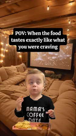 When the food tastes