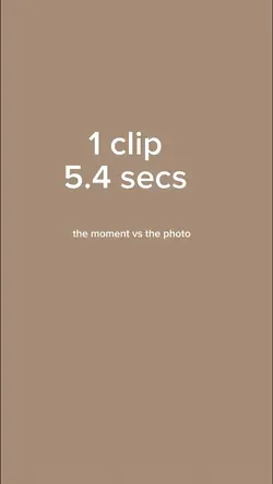 Moment vs photo 