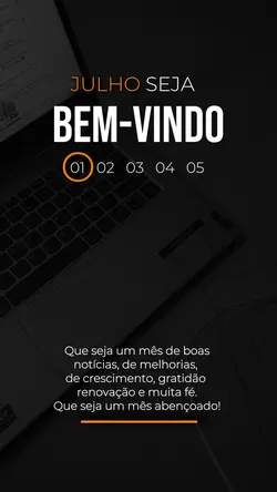 Bem-vindo Julho 