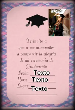Invitacion graduacio