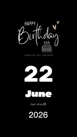 Hbd 22 June 2026 