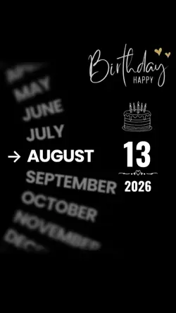 HBD LOVE 13 AUGUST