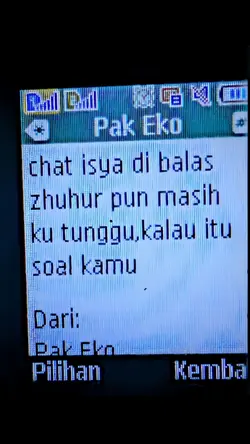 CHAT ISYA DI BALAS 