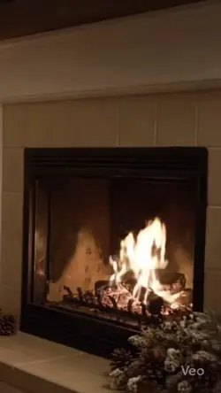 Inverno com lareira 