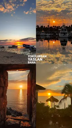 Gün batımında...