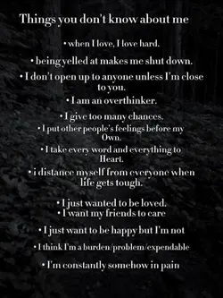 you don't know...