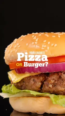 Pizza or burger?