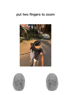 put two fingers