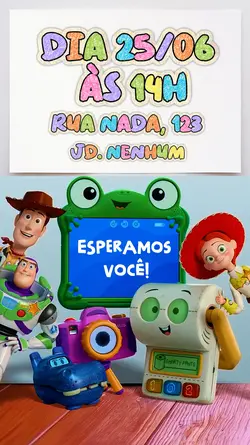 Convite Toy Story
