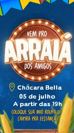 Convite Arraiá 🌽