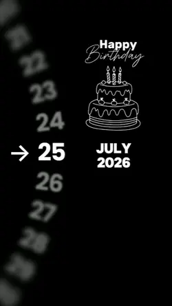 HBD 25 JULY 