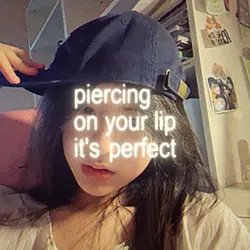 piercing on your lip