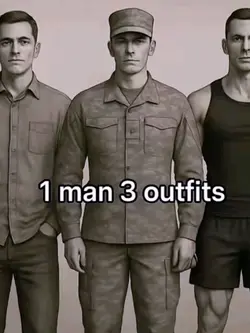 1 man 3 outfit