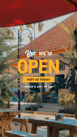 WE ARE OPEN