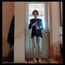 Playing the clarinet