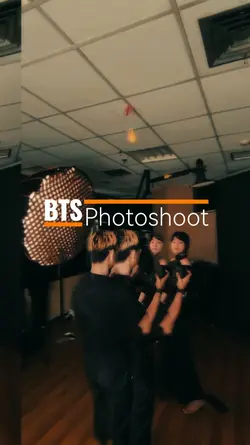 BTS photoshoot