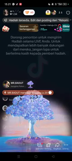 Template gift tiktok