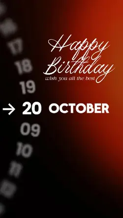HBD 20 OCTOBER
