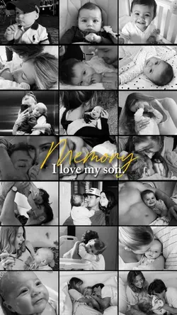 Collage memory baby