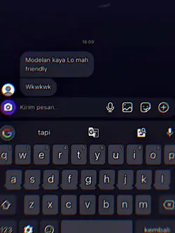 modelan kaya Lo mah 