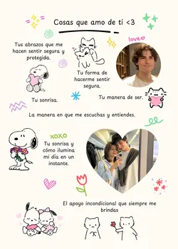 Cosas que amo de ti 