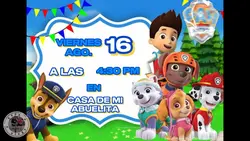 Invitación pawpatrol