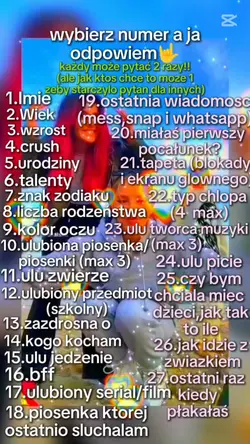 pytania do mnie