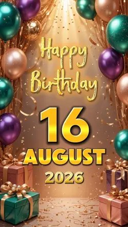 HBD 16 AUGUST 2026