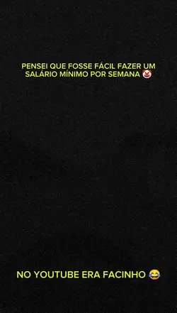 no YT era facinho kk