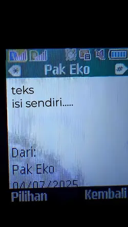 teks isi sendiri