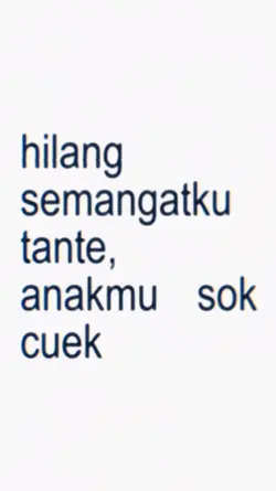 Hilang semangat ku
