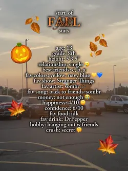 start of fall stats