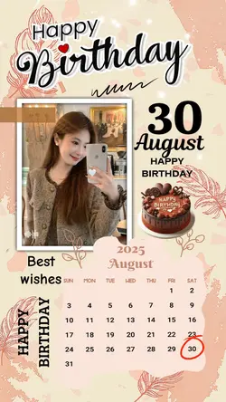 30 AUGUST HBD 2025
