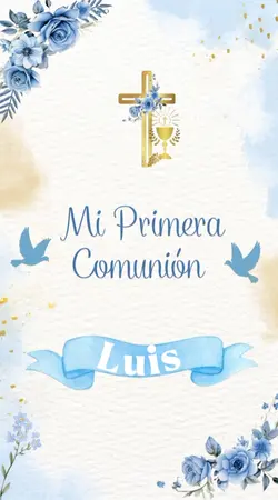 Primera comunión azu