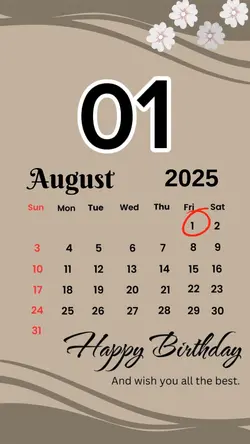 birthday 01 August