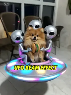 Ufo beam effect