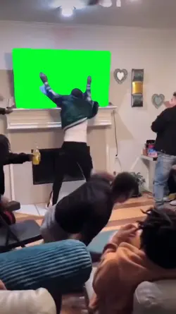 angry on greenscreen