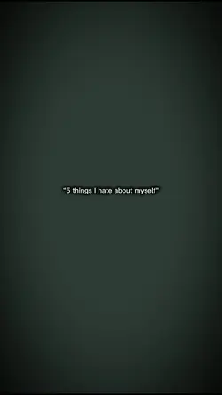 5 things about me