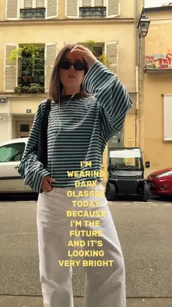 wearing dark glasses